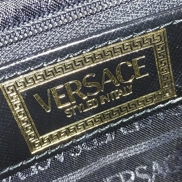 Versace Bags Gianni Versace Vintage Train Case Hand Bag Black